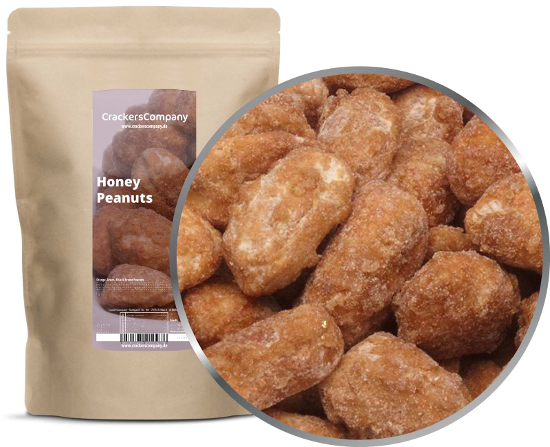 HONEY PEANUTS ZIP Beutel 550g – ZIP-Beutel