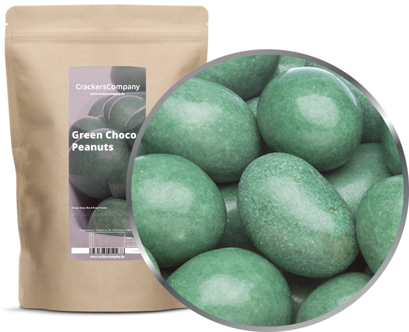 GREEN CHOCO PEANUTS ZIP Beutel 750g – ZIP-Beutel
