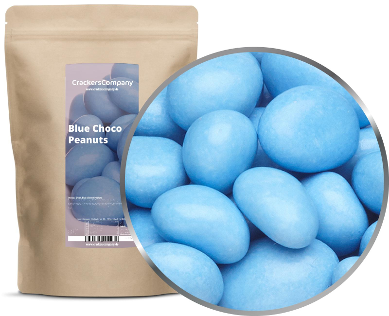 BLUE CHOCO PEANUTS ZIP bag 750g – ZIP pouch