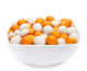 WHITE & ORANGE PEANUTS