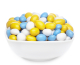 WHITE, YELLOW & BLUE PEANUTS