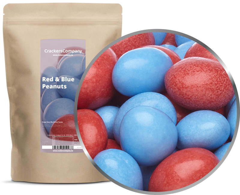 RED & BLUE PEANUTS ZIP bag 750g – ZIP pouch