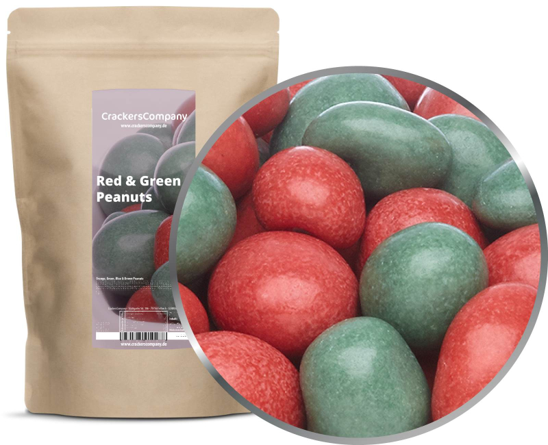 RED & GREEN PEANUTS ZIP bag 750g – ZIP pouch