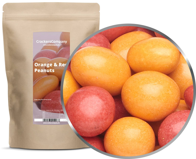 ORANGE & RED PEANUTS ZIP bag 750g – ZIP pouch