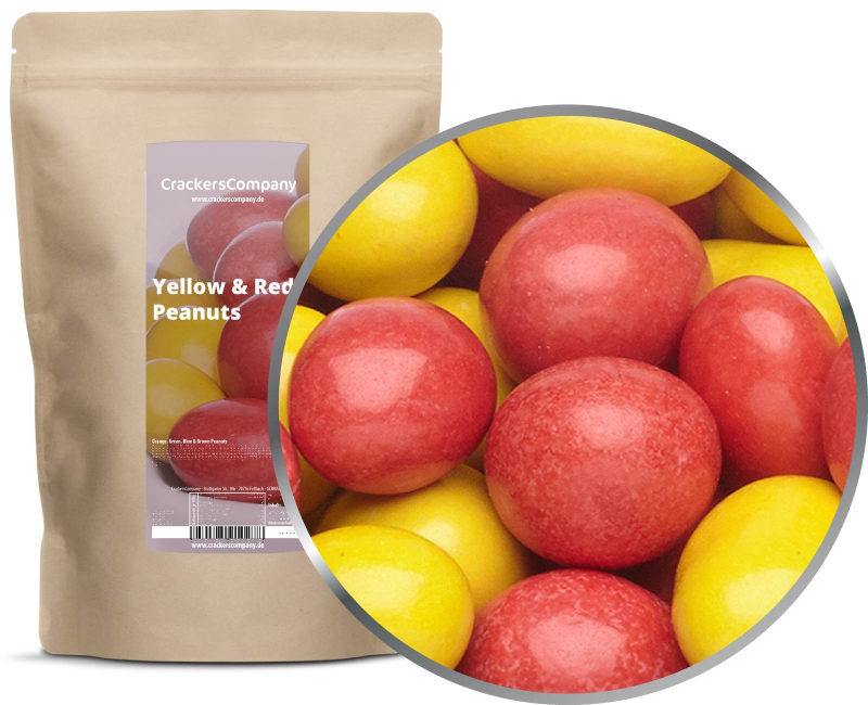 YELLOW & RED PEANUTS ZIP bag 750g – ZIP pouch