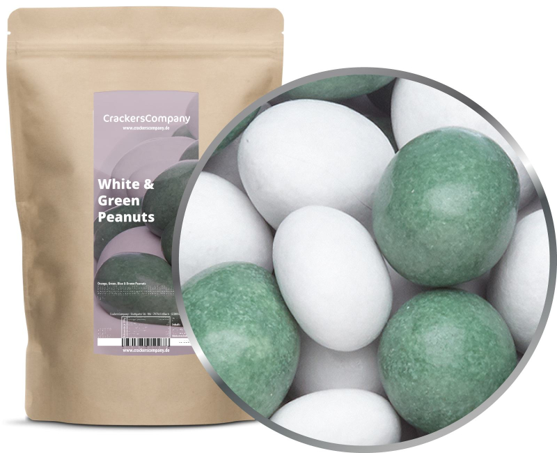 WHITE & GREEN PEANUTS ZIP bag 750g – ZIP pouch