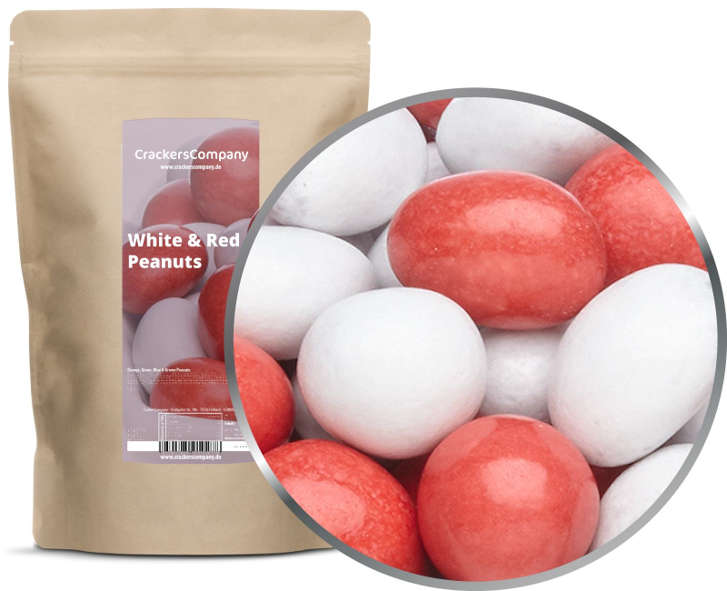 WHITE & RED PEANUTS ZIP bag 750g – ZIP pouch