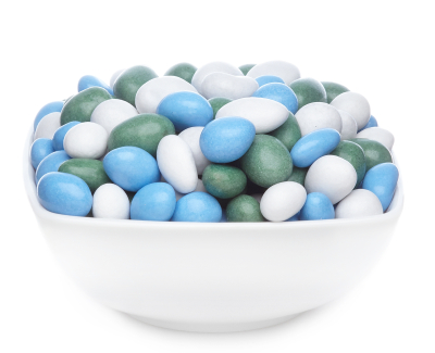 WHITE, GREEN & BLUE PEANUTS