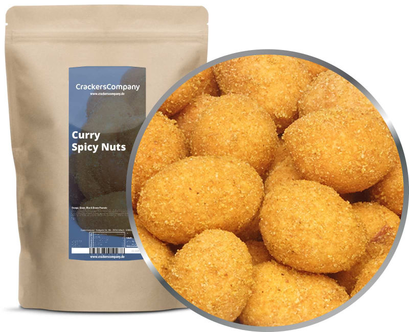 CURRY SPICY NUTS ZIP Beutel 500g – ZIP-Beutel