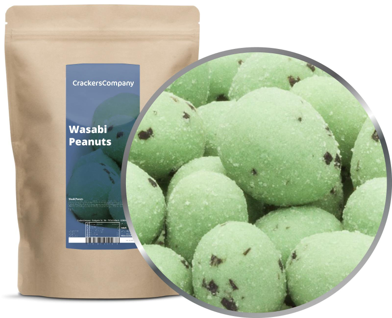 WASABI PEANUTS ZIP bag 400g – ZIP pouch