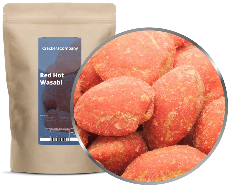 RED HOT WASABI ZIP bag 400g – ZIP pouch