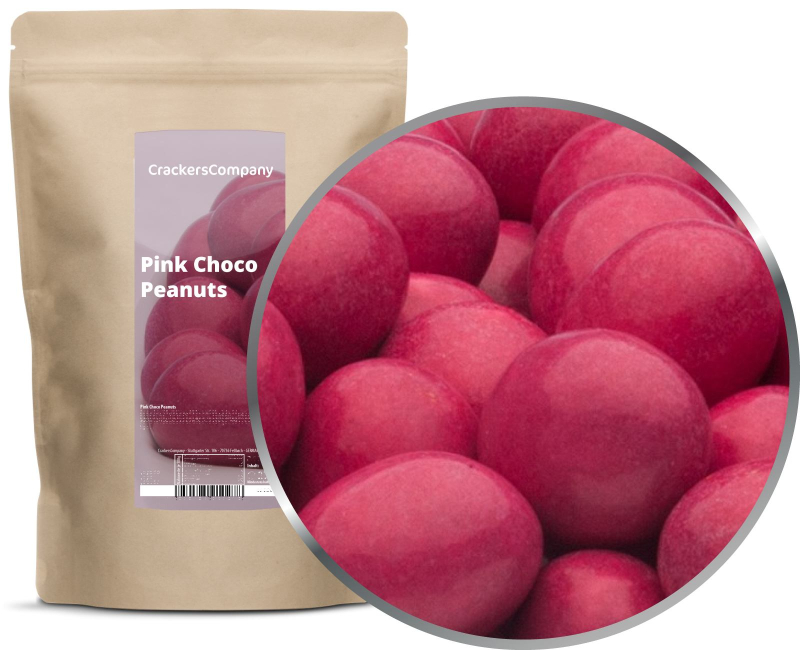 PINK CHOCO PEANUTS ZIP bag 750g – ZIP pouch