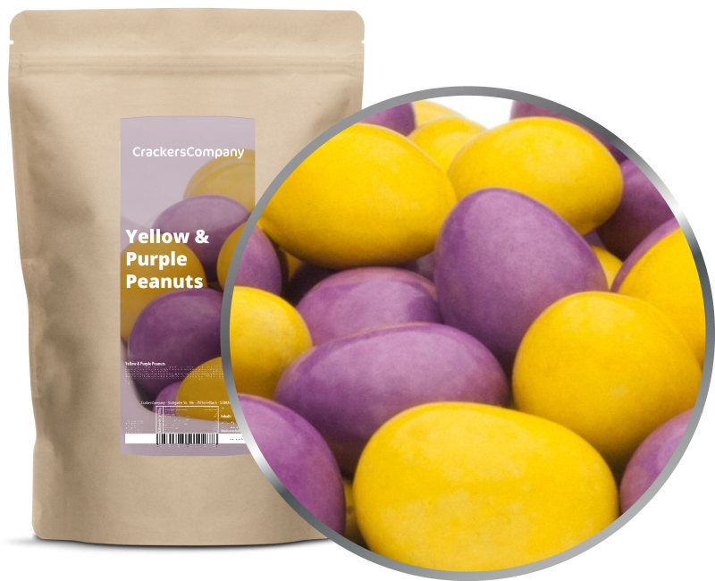 YELLOW & PURPLE PEANUTS ZIP Beutel 750g – ZIP-Beutel