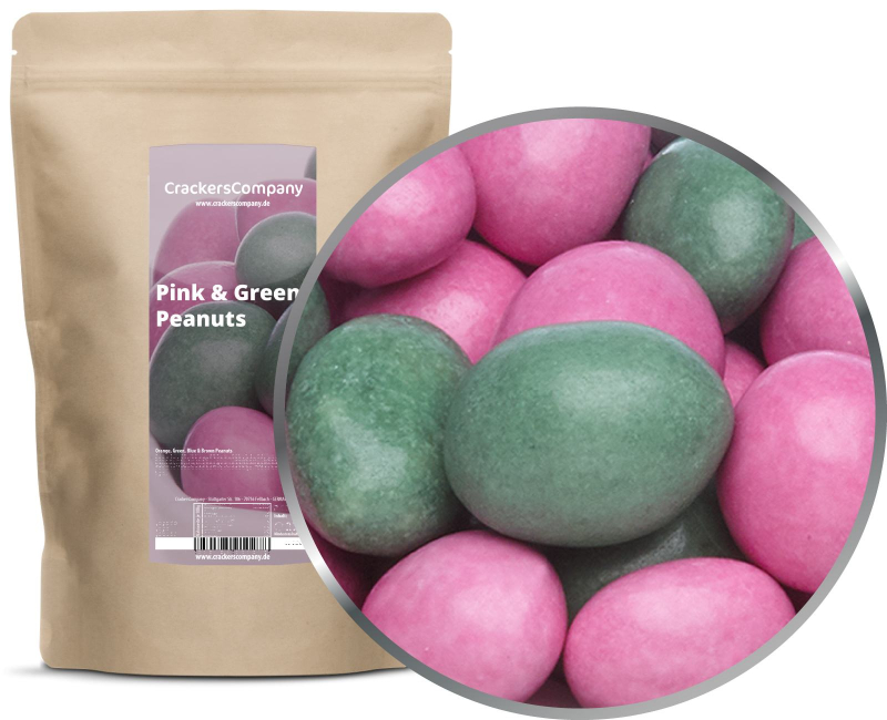 PINK & GREEN PEANUTS ZIP bag 750g – ZIP pouch
