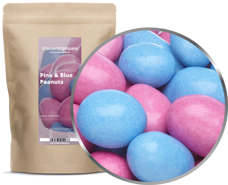 PINK & BLUE PEANUTS ZIP bag 750g – ZIP pouch