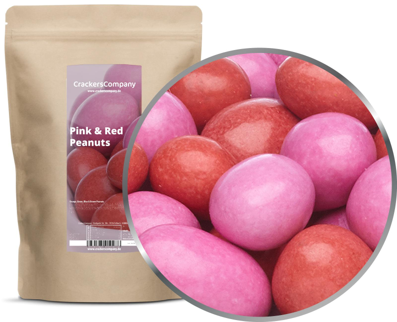 PINK & RED PEANUTS ZIP bag 750g – ZIP pouch