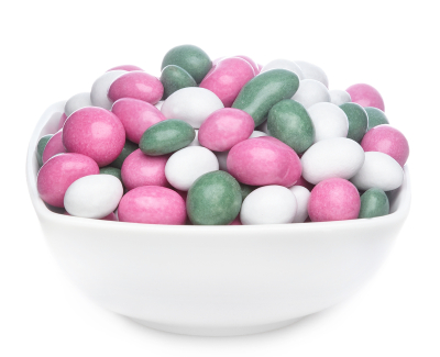 WHITE, PINK & GREEN PEANUTS