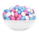 WHITE, PINK & BLUE PEANUTS