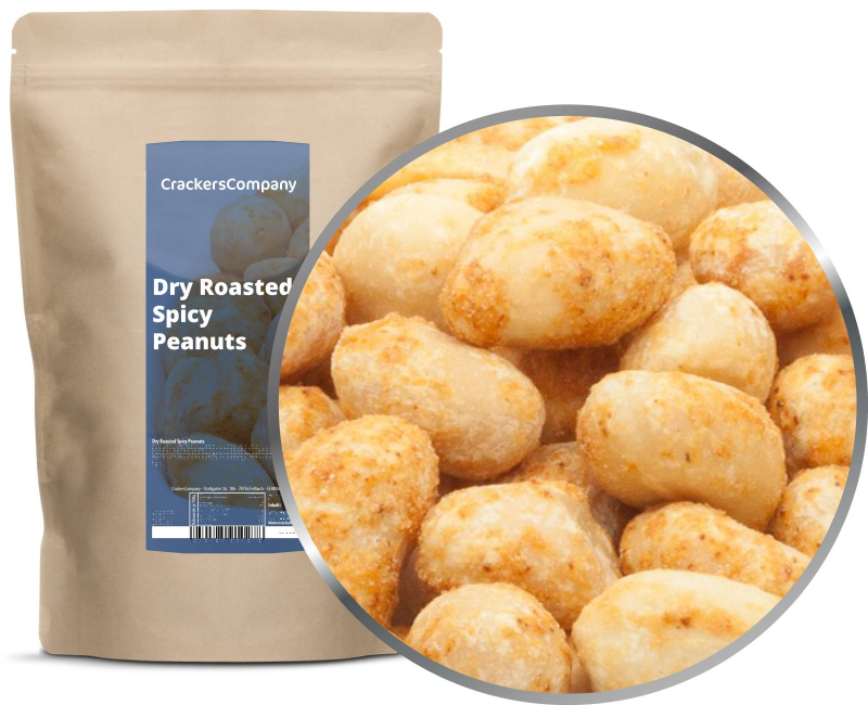 DRY ROASTED SPICY PEANUTS ZIP bag 500g – ZIP pouch