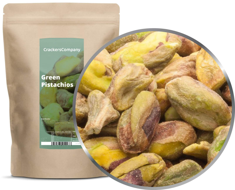 GREEN PISTACHIOS ZIP bag 500g – ZIP pouch