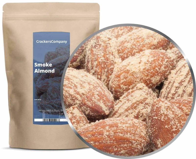 SMOKE ALMOND ZIP bag 600g – ZIP pouch