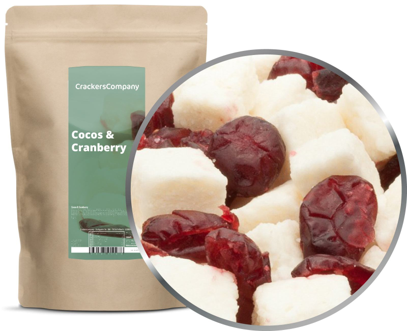 COCOS & CRANBERRY ZIP bag 500g – ZIP pouch
