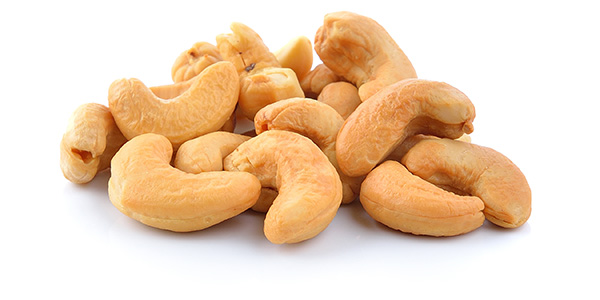 Cashew-Kerne sind gesunde Snacks und reich an pflanzlichen Proteinen